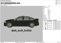 Audi Buildz Embroidery File 4 size