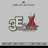 3E Embroidery File 4 size