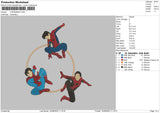 3 Spiderman Embroidery File 5 sizes