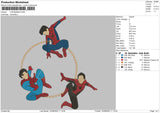 3 Spiderman Embroidery File 5 sizes