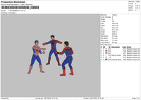 3 Spiderman V2 Embroidery File 4 size