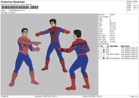 3 Spiderman V2 Embroidery File 4 size