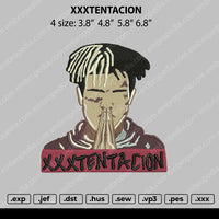 Xxxtentacion Embroidery File 4 size