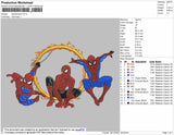 3 Spiderman Embroidery File 4 size