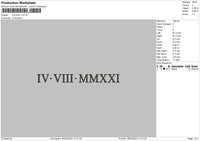 Roman V2803a Embroidery File 6 sizes