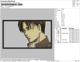 Aot Levi Rectangle Embroidery File 4 size