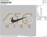 416 Swoosh Embroidery File 4 size