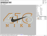 416 Swoosh Embroidery File 4 size