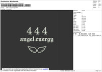 444 Angel Energy Embroidery File 4 size