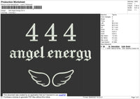 444 Angel Energy Embroidery File 4 size