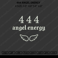 444 Angel Energy Embroidery File 4 size