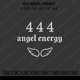 444 Angel Energy Embroidery File 4 size