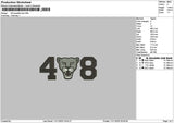 Lion 48 Embroidery File 6 sizes