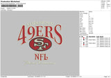 49ers Nfl Embroider File 6 sizes