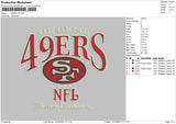 49ers Nfl Embroider File 6 sizes