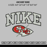 49chief Nike Embroidery File 6 sizes