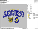 Aggies Embroidery File 4 size