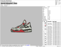 Air Max White Embroidery File 4 size