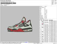 Air Max White Embroidery File 4 size