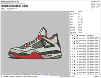 Air Max White Embroidery File 4 size