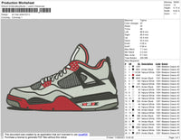 Air Max White Embroidery File 4 size