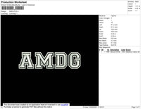 AMDG Embroidery File 4 size