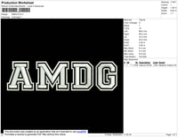 AMDG Embroidery File 4 size