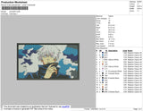 1 Anime 03 Rectangle  Embroidery File 4 size