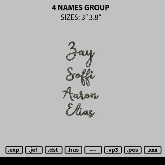 Names 0401 Embroidery Files