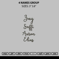 Names 0401 Embroidery Files