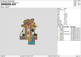 4 Cowboy Embroidery File 6 sizes