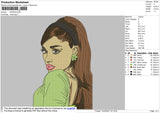 Ariana Grande Embroidery File 5 size