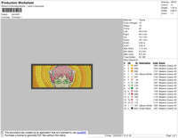 Saiki Kusuo Rectangle Embroidery File 4 size