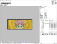 Saiki Kusuo Rectangle Embroidery File 4 size