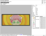 Saiki Kusuo Rectangle Embroidery File 4 size