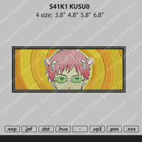 Saiki Kusuo Rectangle Embroidery File 4 size