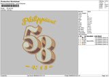 58 Hat Embroidery File 6 sizes
