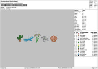 5 Icons V2 Embroidery File 6 sizes