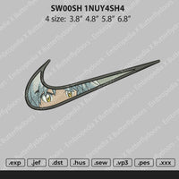 Swoosh Inuyasha Embroidery File 4 size