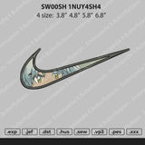 Swoosh Inuyasha Embroidery File 4 size