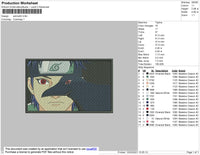 Shisui Raven Embroidery File 4 size