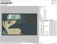 Shisui Raven Embroidery File 4 size