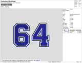 64 Embroidery File 4 size