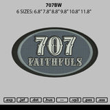 707bw Embroidery File 6 sizes