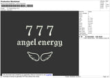 777 Angel Energy Embroidery File 4 size