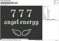 777 Angel Energy Embroidery File 4 size