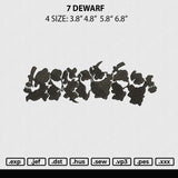 7 Dewarf Embroidery File 4 size