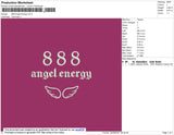 888 Angel Energy Embroidery File 4 size