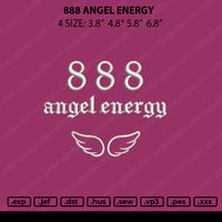 888 Angel Energy Embroidery File 4 size