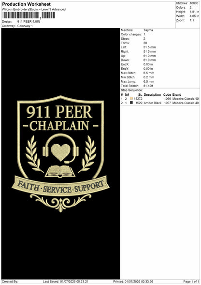 Peertext Embroidery Machine Design File 6 sizes